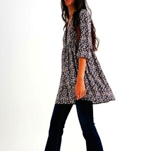 NWT Q2 Floral Mini Dress sz L